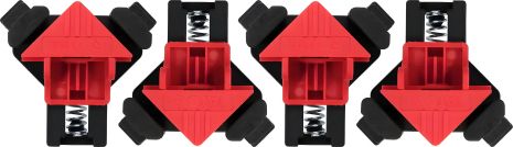 Пружинні кутові струбцини (90°) для робочого діапазону 5-22 мм, 4 шт., Yato YT-64300