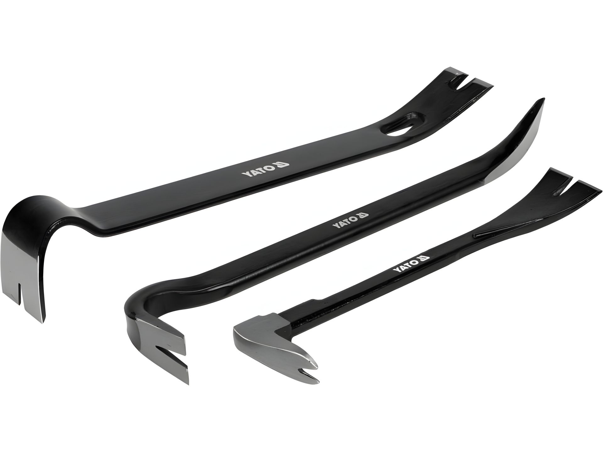 Набор ломов-гвоздодеров: 3 шт., l=250/350/380 мм Yato YT-47303 Набор ломов-гвоздодеров: 3 шт., l=250/350/380 мм Yato YT-47303