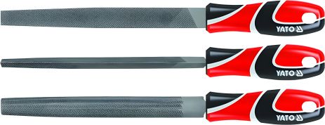 Набор напильников по металлу 250 мм #2 3 шт Yato YT-6237 Набор напильников по металлу 250 мм #2 3 шт Yato YT-6237