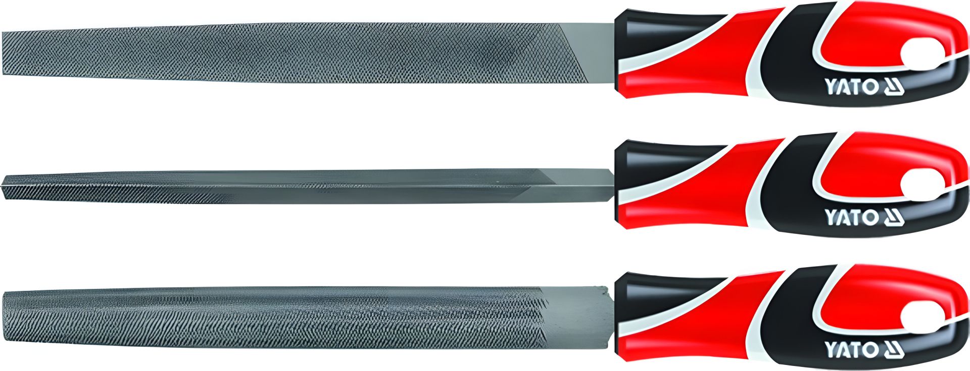 Набір напилків по металу 250 мм №2, 3 шт Yato YT-6237 Набір напилків по металу 250 мм №2, 3 шт Yato YT-6237