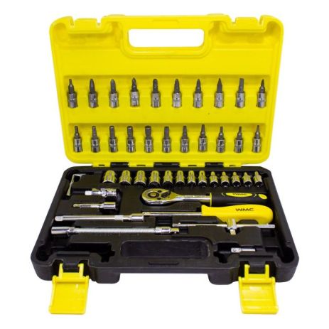 Набір інструментів 46ін. 1/4" (6-гран.) (4-14мм) WMC TOOLS WT-2462-5 EURO