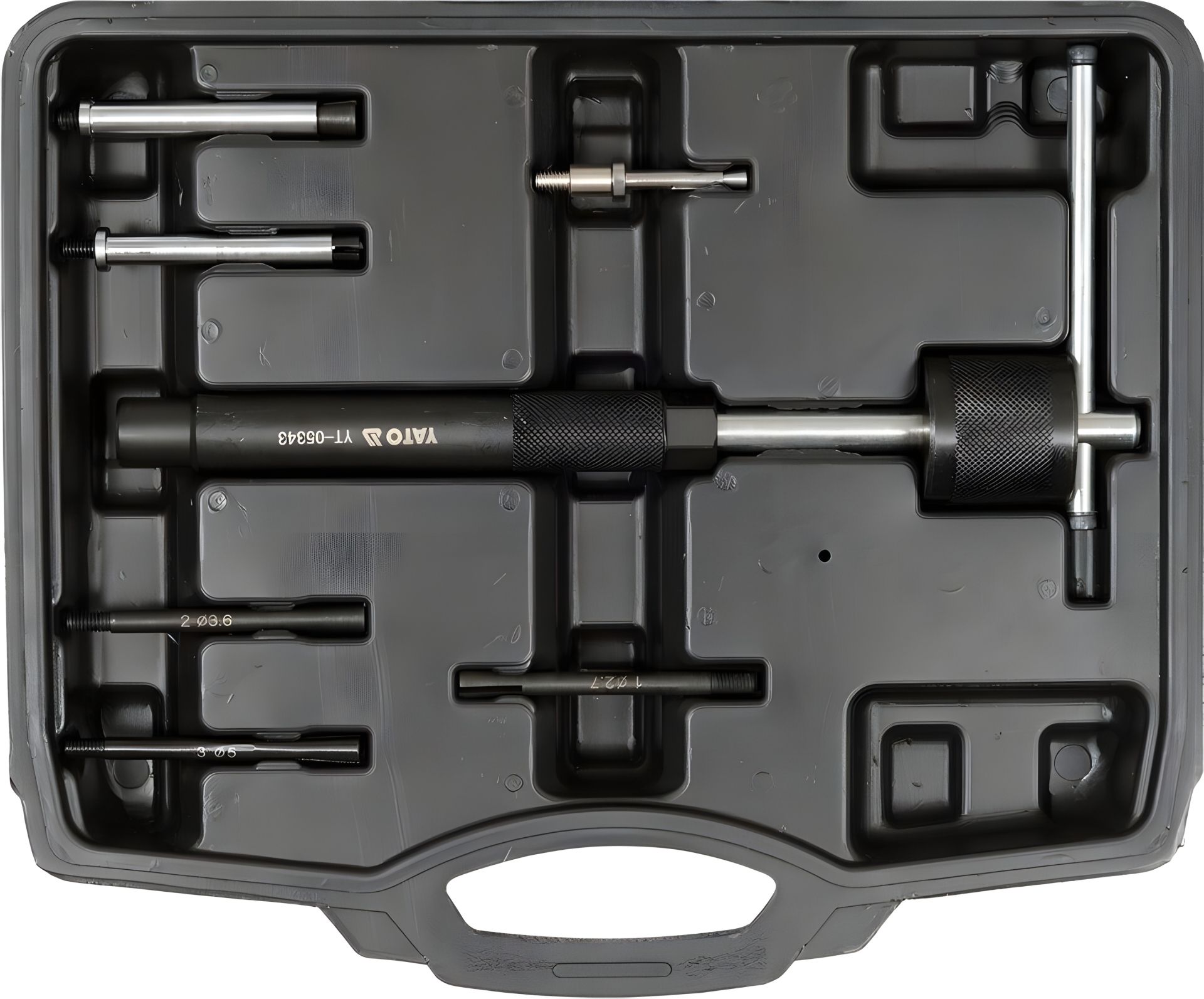 Набір для зняття пошкоджених свічок розжарювання, 7 предметів Yato YT-05343 Набір для зняття пошкоджених свічок розжарювання, 7 предметів Yato YT-05343