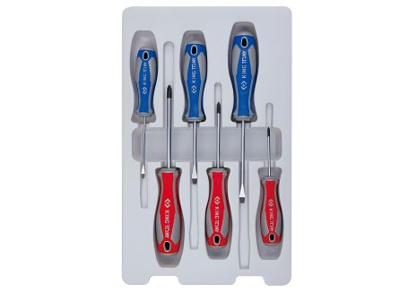 Набор шлицевых отверток в коробке, 6 предметов KING TONY 31116MR