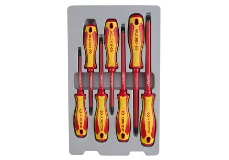 Изолированный набор отверток 7 ед. KING TONY 30617MR