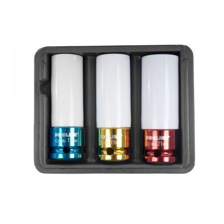 Набор головок дисков 3од. 1/2 "(17,19,21мм) PROLINE