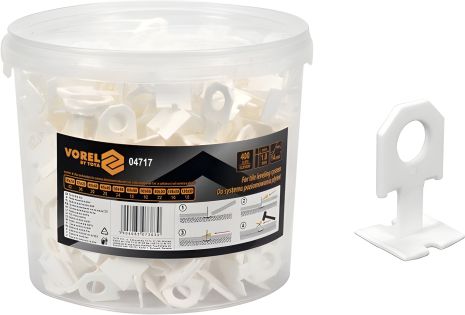 Клипсы 1 мм для керамического шва, 400 шт., Vorel 04717