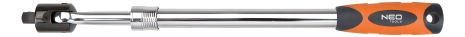 Телескопическая рукоятка с шарниром 1/2, длина 470-620 мм, сталь CrV NEO 08-553