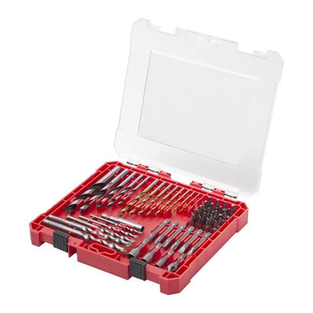 Набір свердл та біт 50шт INTERTOOL SD-0050 Набір свердл та біт 50шт INTERTOOL SD-0050