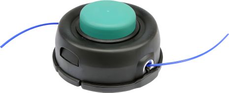 Головка для жилки газонокосилок FLO: Ø=2,4-2,7 мм, с 5 адаптерами, Ø=123 мм, h=70 мм Vorel 79552