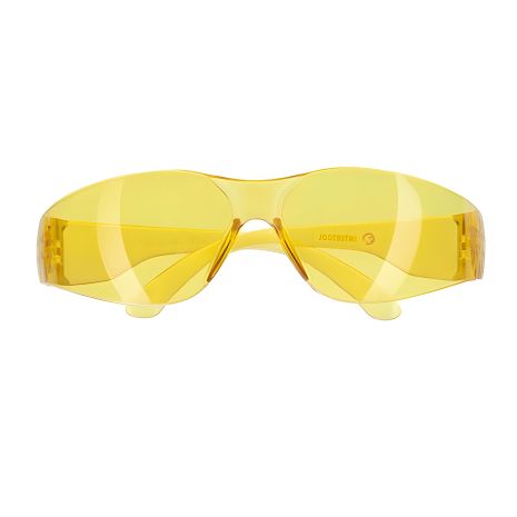 Защитные очки с желтыми линзами и поликарбонатными заушниками, защита от удара INTERTOOL SP-0084