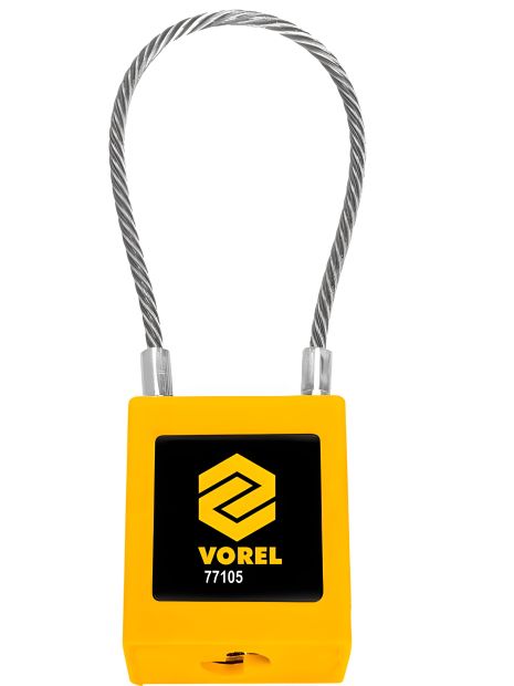 Тросовий замок навісний Vorel 77105 Тросовий замок навісний Vorel 77105