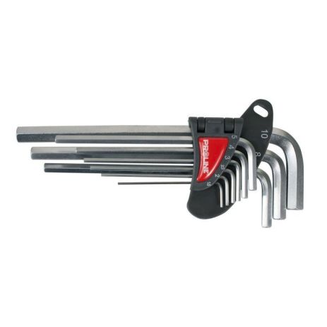 Набор шестигранников длинных 9шт (1.5, 2, 2.5, 3, 4, 5, 6, 8, 10мм) CrV PROLINE 48319