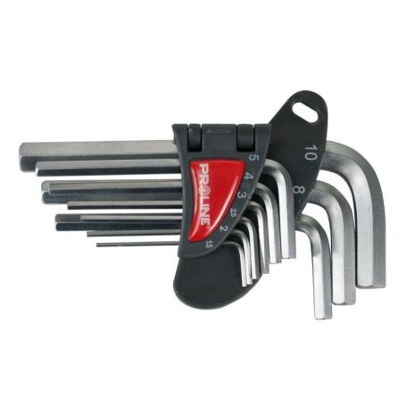 Набор шестигранников 9шт (1.5, 2, 2.5, 3, 4, 5, 6, 8, 10мм) PROLINE 48309