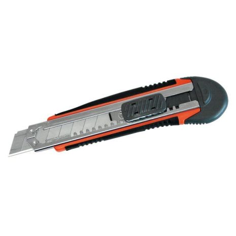 Нож выдвижной 150мм сегментный 18мм + 3 лезвия PROLINE 30033 Нож выдвижной 150мм сегментный 18мм + 3 лезвия PROLINE 30033