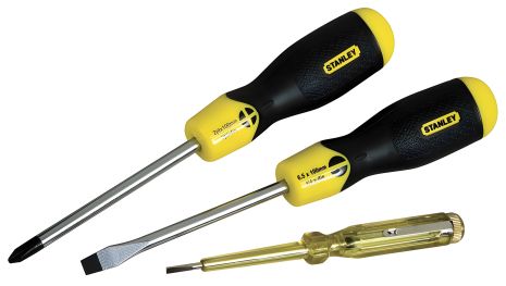 Набор отверток CushionGrip под прямой и Phillips шлиц (3 шт.) STANLEY 0-65-012