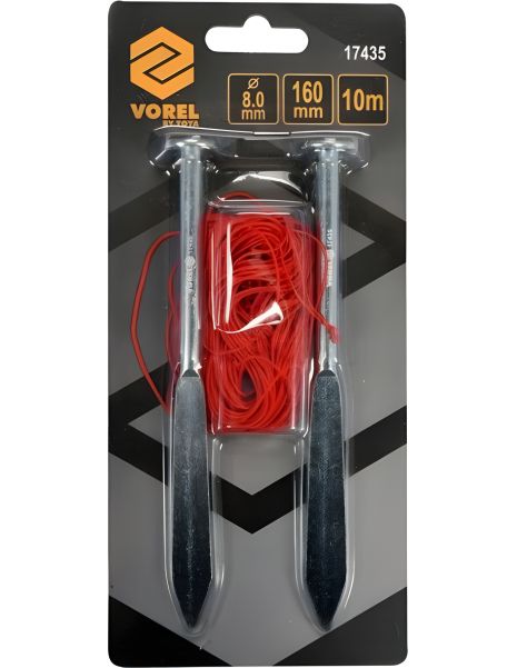 Сталеві кам’яні кільця 2 шт. зі шнуром Vorel 17435