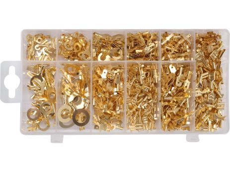 Контактні клеми до електропровідників, 3 види; 750 шт. Yato YT-068685 Контактні клеми до електропровідників, 3 види; 750 шт. Yato YT-068685