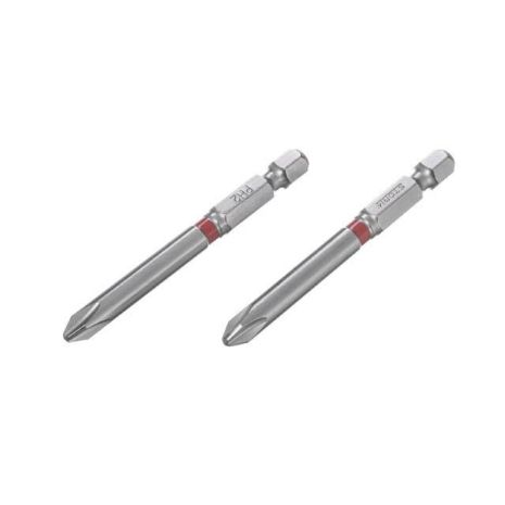 Комплект отверточных насадок PH2 1/4" * 70 мм, S2, уп. 2 шт, STORM INTERTOOL VT-0223