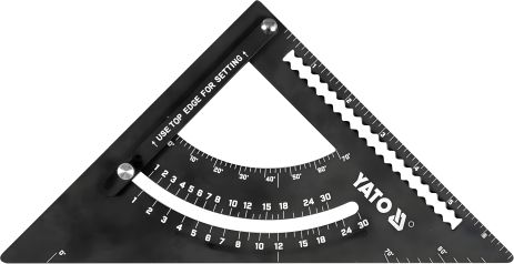 Алюминиевый угольник на 90° с транспортиром и стрелкой Yato YT-70782