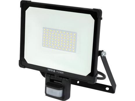 LED прожектор Yato YT-818291 з датчиком руху, 50 Вт, 75 SMD-діодів