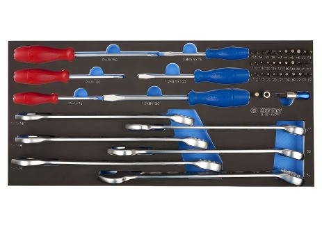 Комбінований набір інструментів 45 предметів (EVA ложемент) KING TONY 9-90145CRV