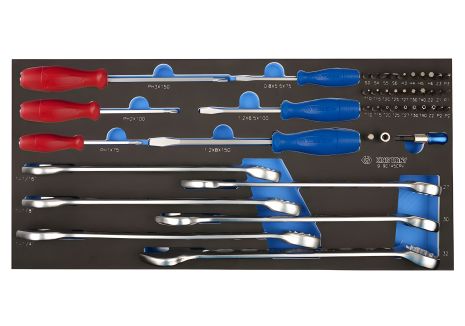 Набор инструмента комбинированный 45 предметов (EVA ложемент) KING TONY 9-90145CRV