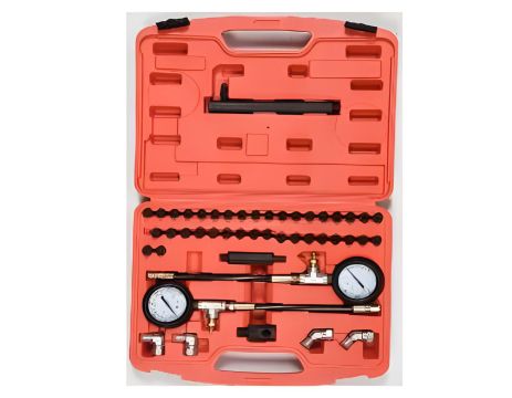 Автокомпрессометр: 0-20 МПа, со снаряжением, 46 эл. Yato YT-73040