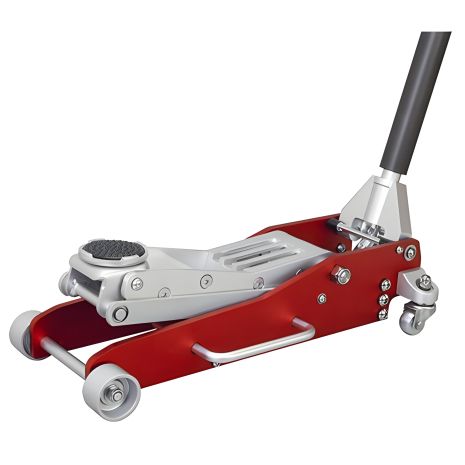 Подкатной домкрат с алюминиевым подхватом 2.5 т (двойная помпа) TORIN T830003XL