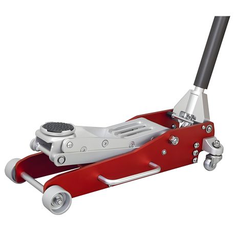 Алюмінієвий підкатний домкрат із низьким підхопленням 2.5 т (з подвійною помпою) TORIN T830003XL Алюмінієвий підкатний домкрат із низьким підхопленням 2.5 т (з подвійною помпою) TORIN T830003XL