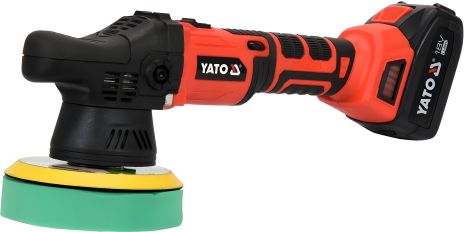 Полірувальна машина ексцентрикова акумуляторна Li-Ion 18 В, 3 Агод, диск Ø= 150мм, Yato YT-82920 Полірувальна машина ексцентрикова акумуляторна Li-Ion 18 В, 3 Агод, диск Ø= 150мм, Yato YT-82920