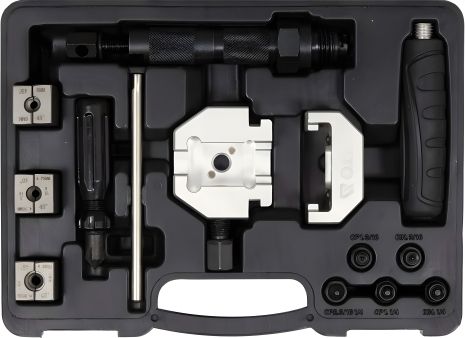 Пресс с оборудованием для вальцовки тормозных и кондиционерных трубок, коп. 14 элем. Yato YT-06088