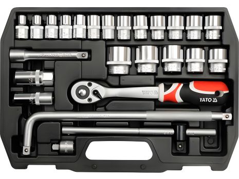 Набір головок Yato для ремонту автомобіля 25 од. YT-38741 Набір головок Yato для ремонту автомобіля 25 од. YT-38741