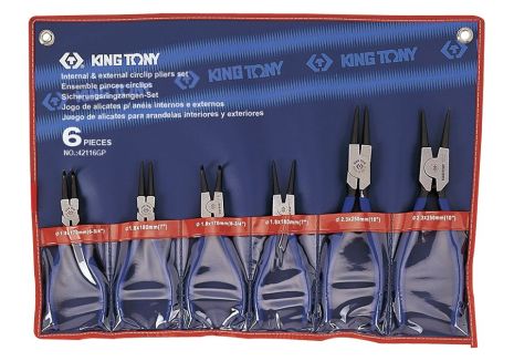 Набір знімачів стопорних кілець 6 ін. KING TONY 42116GP