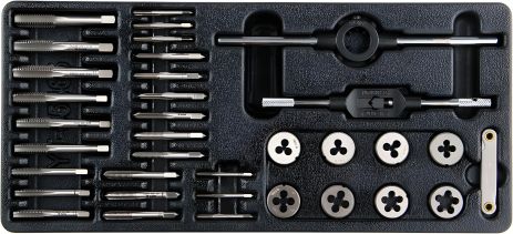 Комплект плашок та мітчиків 35 шт Yato YT-55465