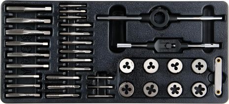 Комплект плашок та мітчиків 35 шт Yato YT-55465