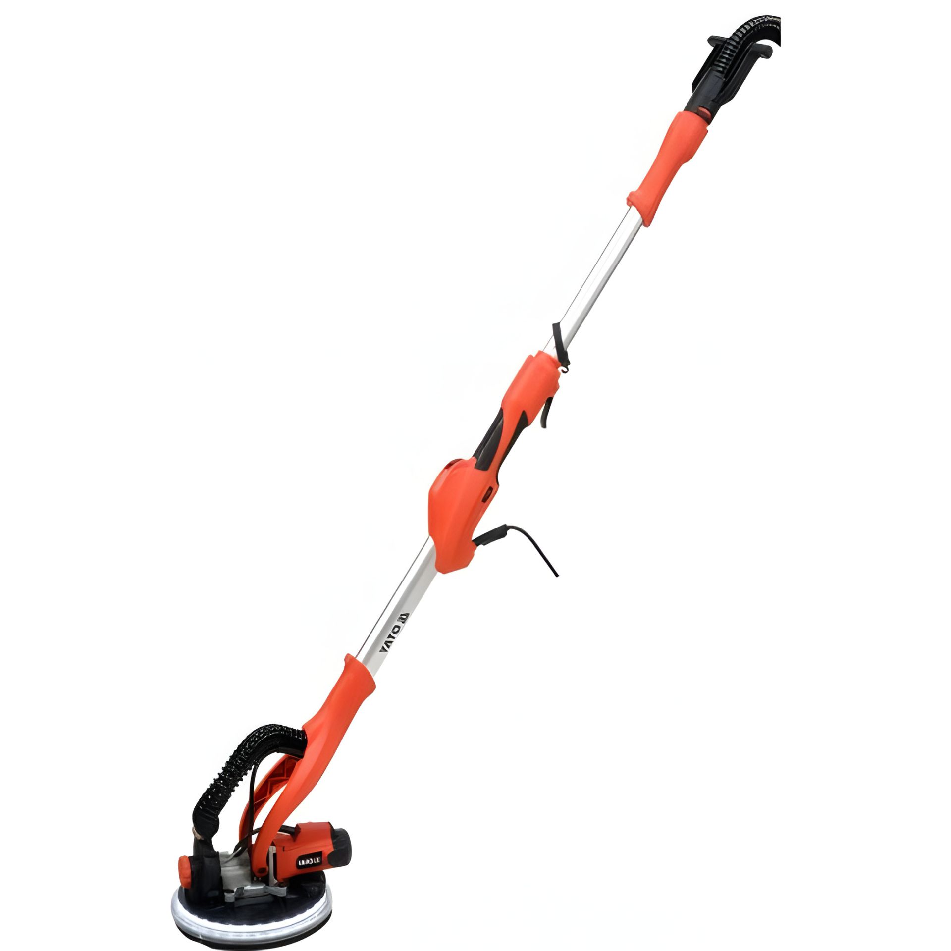 Сетевая шлифмашина на штанге, для стен и потолков, 820 Вт, диск Ø 225мм, макс. L 165см, с пиловтягувачем Yato YT-82355 Сетевая шлифмашина на штанге, для стен и потолков, 820 Вт, диск Ø 225мм, макс. L 165см, с пиловтягувачем Yato YT-82355