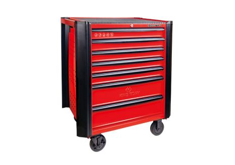 Тумба інструментальна 7 полична із бампером синя KING TONY 87634-7B-B Тумба інструментальна 7 полична із бампером синя KING TONY 87634-7B-B