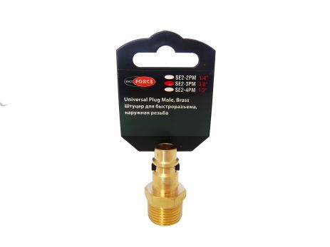 Штуцер для быстроразъема наруж. резьба 3/8" (в пластиковом держателе) ROCKFORCE RF-SE2-3PM Штуцер для быстроразъема наруж. резьба 3/8" (в пластиковом держателе) ROCKFORCE RF-SE2-3PM