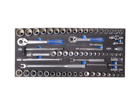 Набор торцевых головок 1/2" и 3/8" (70 предметов, EVA ложемент) KING TONY 9-7069CRV Набор торцевых головок 1/2" и 3/8" (70 предметов, EVA ложемент) KING TONY 9-7069CRV