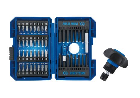 Набор бит и головок 49 предметов с держателем KING TONY 1048MR Набор бит и головок 49 предметов с держателем KING TONY 1048MR