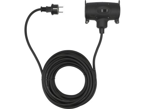 Кабель-удлинитель для построек. работ сетей 230В, 2 гнезда l=10м. ток-16А, 3-жильный Ø=1,5 мм² Yato YT-81030 - Строительный кабель-удлинитель