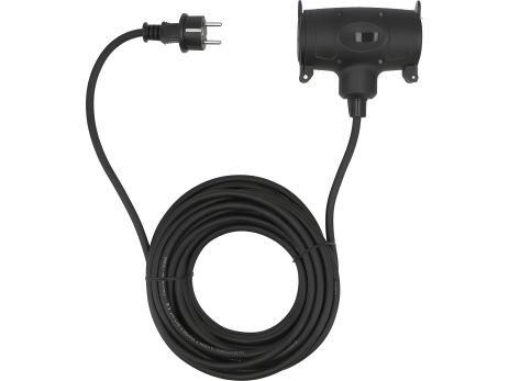 Кабель-удлинитель для построек. работ сетей 230В, 2 гнезда l=10м. ток-16А, 3-жильный Ø=1,5 мм² Yato YT-81030 - Строительный кабель-удлинитель