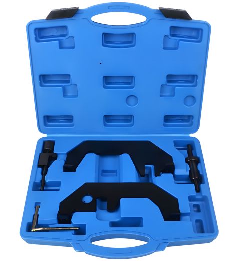 Комплект фиксаторов для обслуживания двигателей BMW, 5 предметов, от N62, N73 до 6.0 12V, в кейсе от ROCKFORCE (RF-905G19)