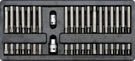 Інструментальний ящик з набором біт насадок "зірочка" 40 шт., Yato YT-5538