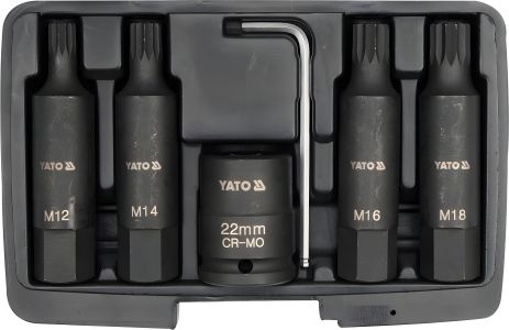 Набор ударных бит Spline, Yato YT-1157