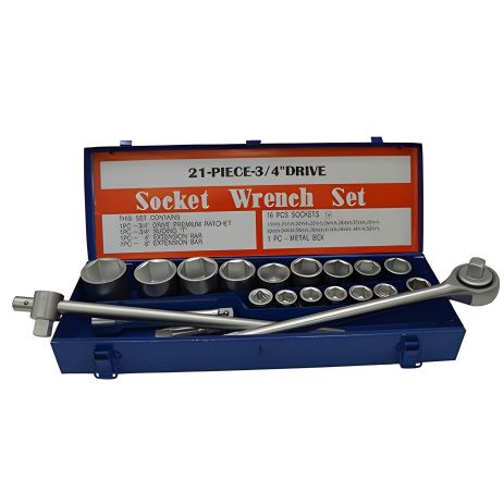 3/4" Набор инструментов 20 шт. в металлическом кейсе СТАНДАРТ СНГ ST-3420