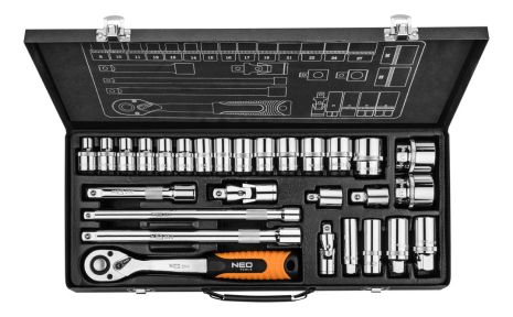 Набор торцевых ключей 1/2" и 3/8” 28 ед. NEO 08-677