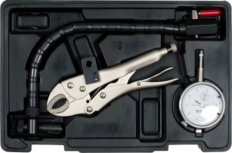 Індикатор биття гальмівних дисків не більше 10 мм, точність – 0,01 мм, набір 3 частини Yato YT-72970