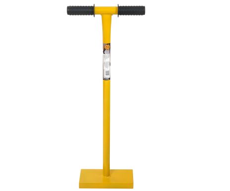 Ручний трамбувальник бруківки, 8,5 кг, вис. - 82 см, платформа - 250х120х30 мм. Vorel 35000