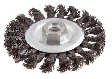 Дискова дротяна щітка 115 мм x M14, плетений дріт Verto 62H140
